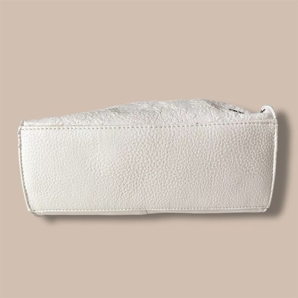 The Sak Crossbody bag Cream Soft Pebble Tooled Leather Purse Bohemian Neutral - Picture 10 of 15